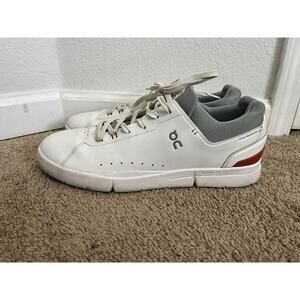 On Cloud The Roger Advantage Tennis Shoes Mens Size 14 White Leather Low